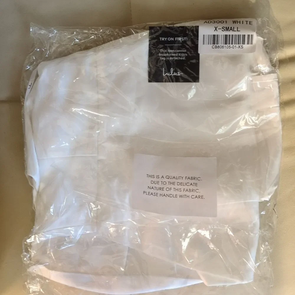 Lulus Charming Celebration White Taffeta Bow Mini Dress XS